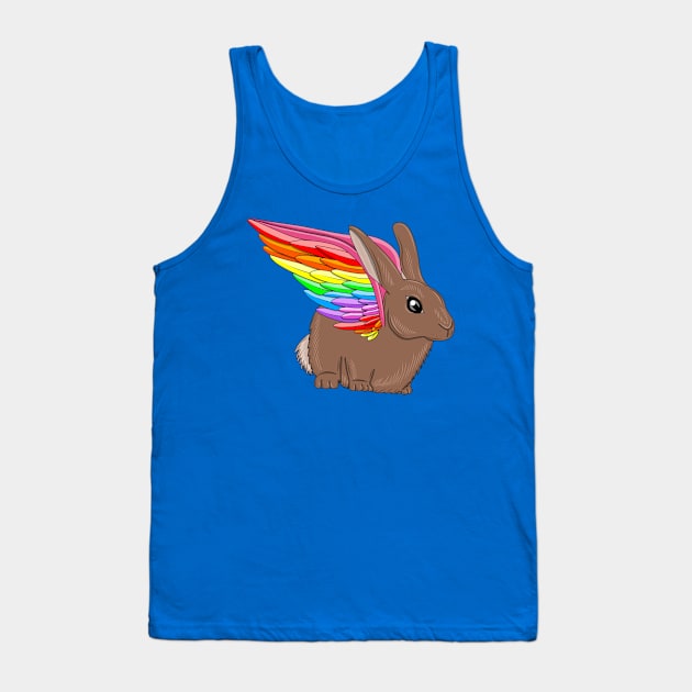 Rabbit with rainbow wings Tank Top by MelanieJeyakkumar